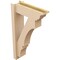 Ekena Millwork 6-in W x 18-in D x 30-in H Balboa Trad Rough Cedar Woodgrain TimberThane Outlooker, Primed Tan OUTUR060X18X30BOA04RCPR - alternate 4